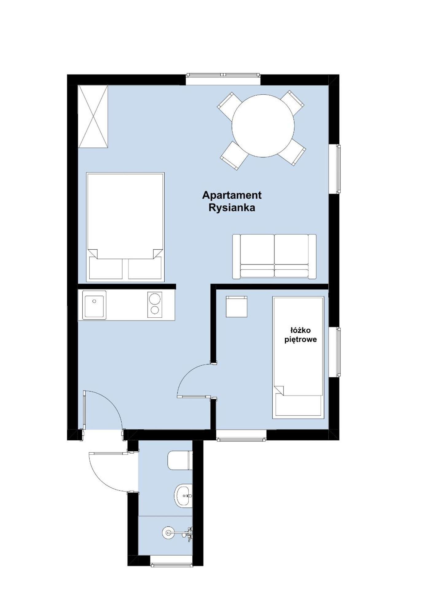 W Deski Dom Apartamenty Krzyżowa Exterior foto